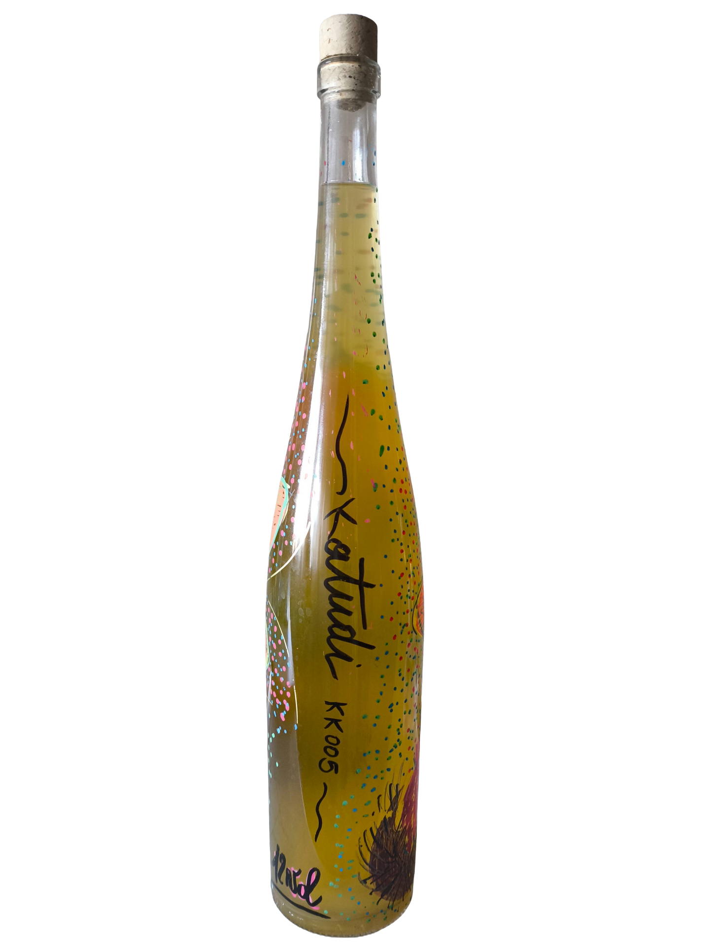 Idromele Katundi - Pezzo Unico - Bottiglia Renana 1,5 Litri Decorata a Mano