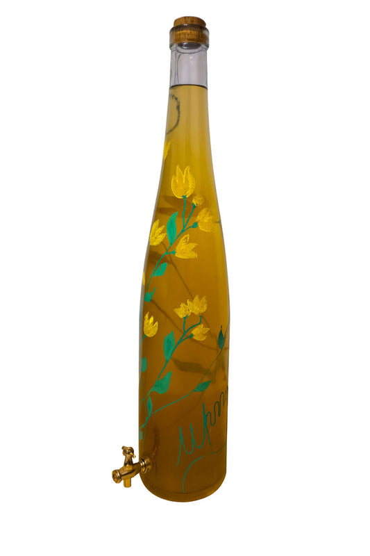 Idromele Upnaro - Pezzo Unico - Bottiglia Renana 3 Litri Decorata a Mano