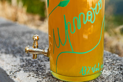 Idromele Upnaro - Pezzo Unico - Bottiglia Renana 3 Litri Decorata a Mano