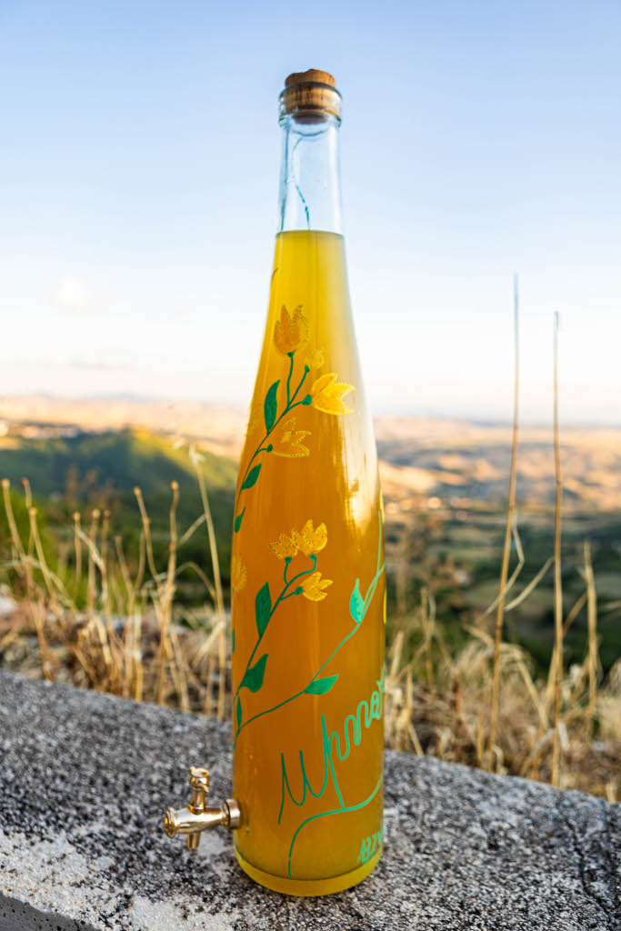 Idromele Upnaro - Pezzo Unico - Bottiglia Renana 3 Litri Decorata a Mano